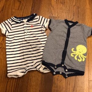 Newborn summer nautical onesies
